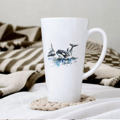 Custom Photo Mug 17 Oz, Personalized Ceramic Coffee Mug with Name, Photo & Logo Print, Color Changing Option