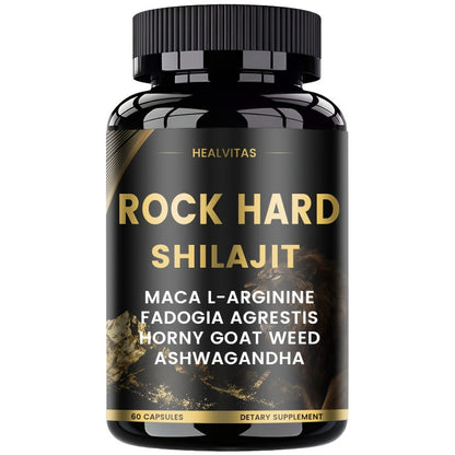 Shilajit Ashwagandha Capsules with Taurine, Ginseng & Turmeric, 5-in-1 Natural Energy, Mood, Nerve & Antioxidant Support