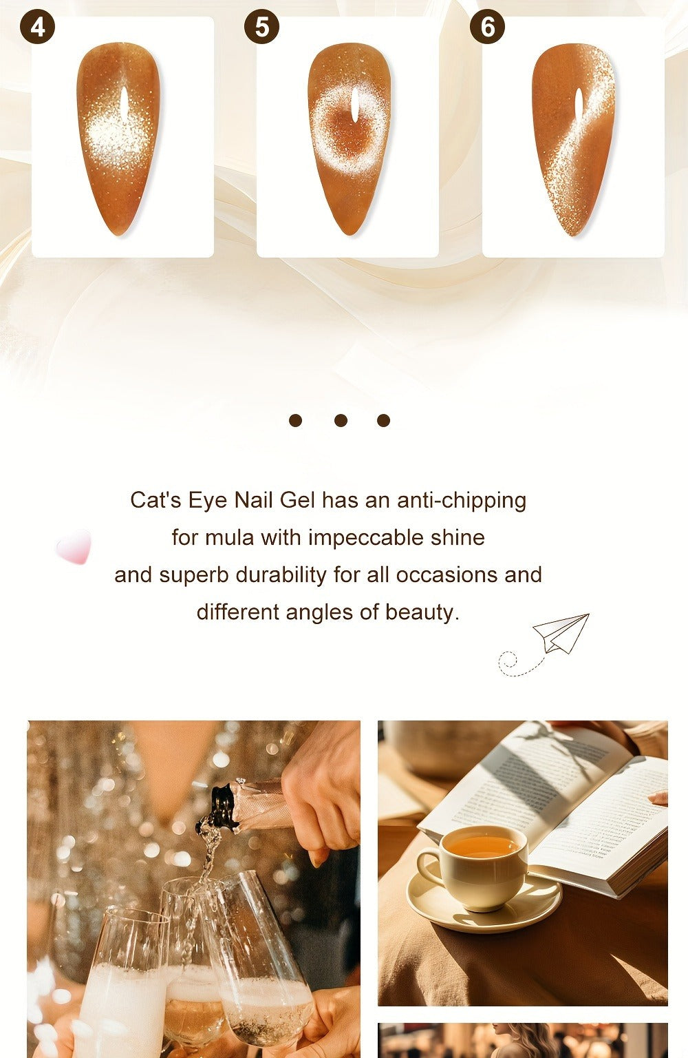 Cat Eye Gel Polish 8ml Holographic Chameleon Flash – Magnetic Sand 3D Color-Shifting Semi-Permanent UV LED Gel Varnish for Salon & Home DIY