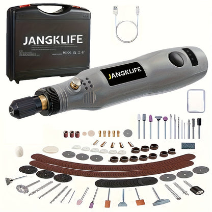 Cordless Rotary Tool Kit 102pcs, Rechargeable Engraving Pen with Adjustable Speed for Wood Carving