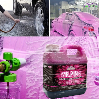 Pink Snow Foam Car Wash Soap Concentrated 1L – High-Foam Pre-Wash Shampoo, pH12 Strong Formula, Touchless Pressure Washer Foam Gun