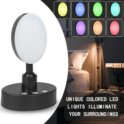 Smoke Face Projection Lamp Color-Changing LED Night Light, 360° Rotatable Ambiance Projector, Adjustable Brightness