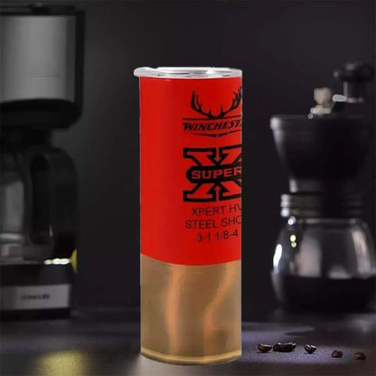 Insulated Tumbler 20oz Antler and Bullet Hunting Graphic with Stainless Steel, Lid and Straw