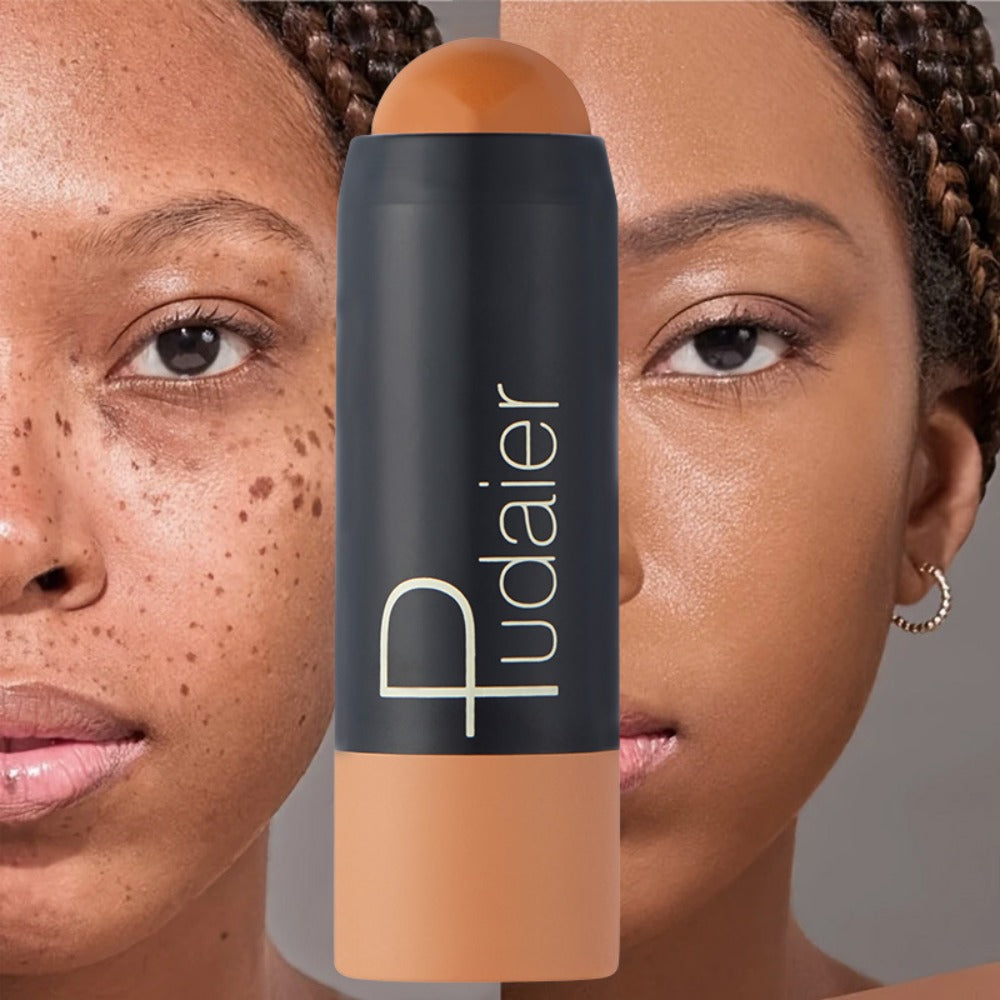 Waterproof Foundation & Concealer Stick Set 2pcs Full Coverage – Long-Lasting Sweat-Proof Buildable Formula