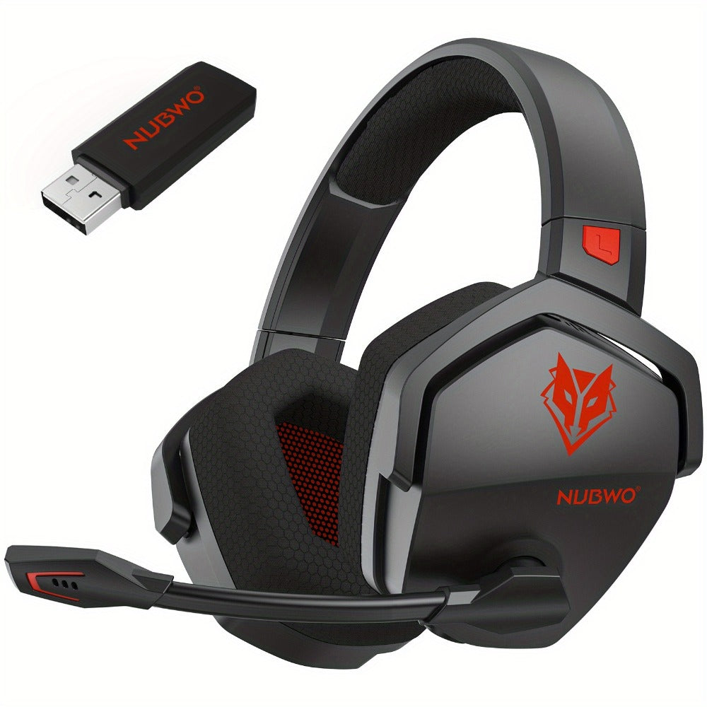 2.4GHz Wireless Gaming Earphones NUBWO G06, 7.1 Surround Sound, 23ms Ultra-Low Latency, 100H Battery