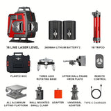 Red Luxury Suitcase + Tripod