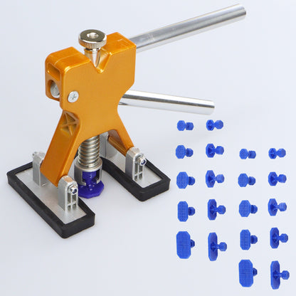 PDR Paintless Dent Repair Kit 21pcs – Car Dent Puller with Hot Glue Gun, Bridge Puller & Suction Tabs, DIY Auto Body Dent Removal Tool Set
