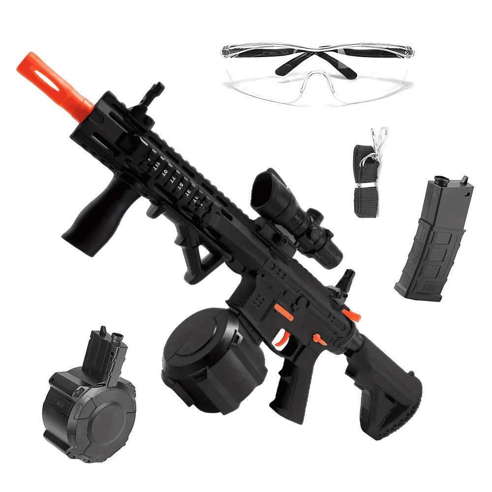 Rechargeable Electric Splash Ball Toy Gun, USB Rechargeable Outdoor Shooting Rifle for Kids Boys