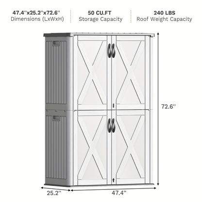 Resin Deck Box Lockable Outdoor Storage, for Garden, Patio and Yard Use, with the Listed Configuration