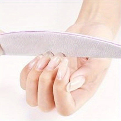 Nail Files and Buffers Professional 100 180 Grit Double-Sided Sanding Boards Reusable Polishing Blocks for Manicure Pedicure Salon Home Use