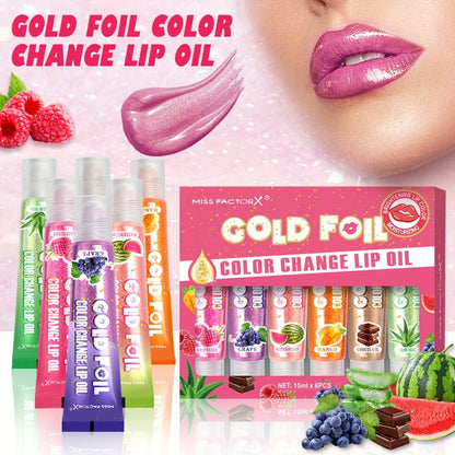pH Color Changing Lip Balm Set 6pcs 6 Fragrances – Deep Moisturizing Brightening Glossy Tinted Lip Care, 0.51oz Each