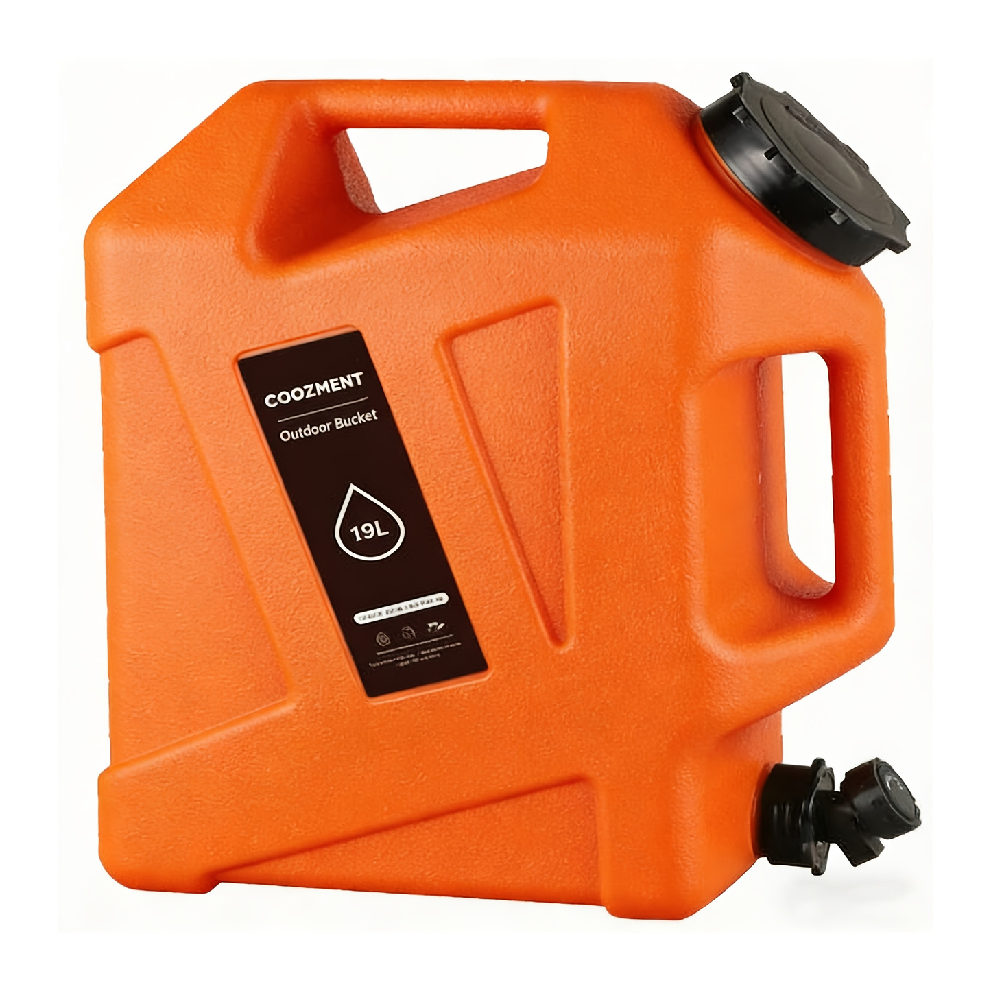 Water Storage Container with Spigot 2 Handles BPA Free PVC Collapsible Water Jug for Camping Outdoor RV Hiking Emergency Survival Portable