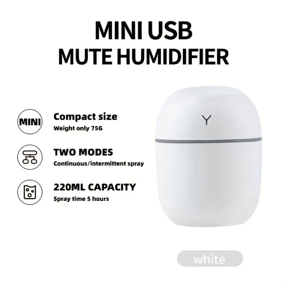 Aroma Diffuser Humidifier USB Mini, 3 Pack Cool Mist with Color Night Light, Portable for Bedroom