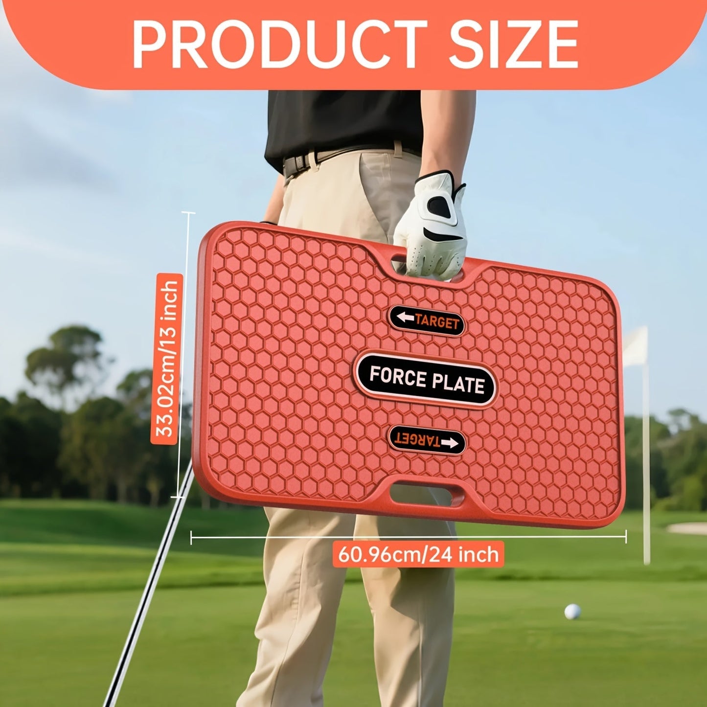 Golf Swing Trainer Balance Board with Weight Transfer Pressure Plate – Beginner Practice Aid for Swing Mechanics