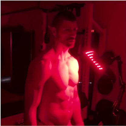 104-LED Red and Near-Infrared Light Panel with 15 x 8.6-Inch Silicone Face, Floor Stand and Articulating Arm