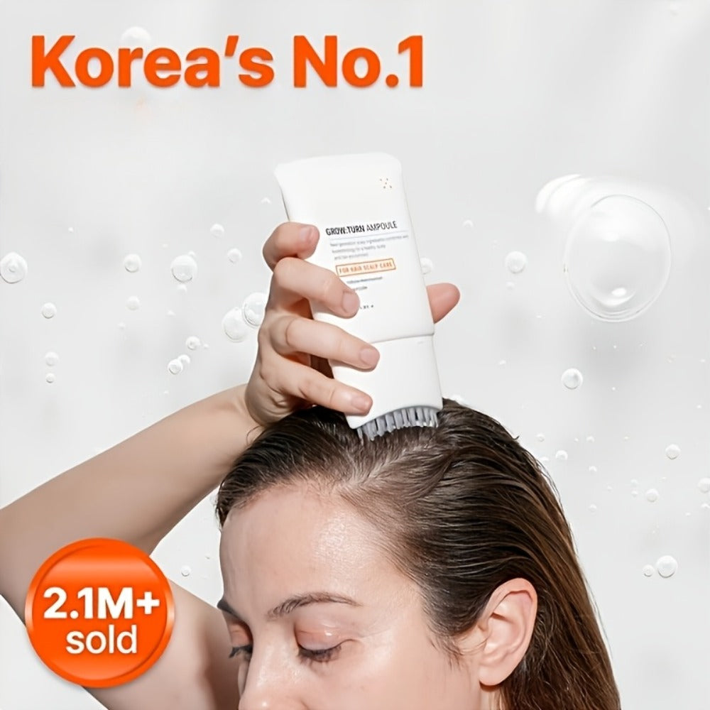 Itchy Scalp Serum with Built-In Massage Brush Applicator – Heartleaf Exocrine Complex, Fragrance-Free, Soothes Dry Sensitive Scalp
