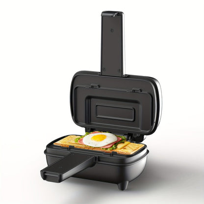 Electric Sausage Grill and Sandwich Maker with Nonstick Plate and Cord Storage Compact for Grilling, Camping and Outdoor Meals
