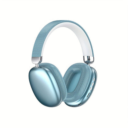 Foldable Over-Ear Wireless Headphones with Cushioned Earcups, Padded Headband and Black or Purple Finish