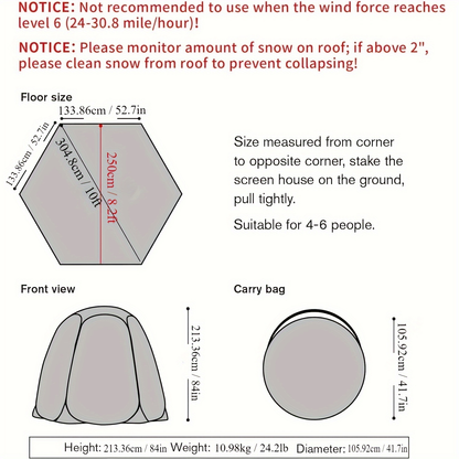 Bubble Tent Clear Dome Igloo Outdoor Stargazing Camping 10ft 12ft