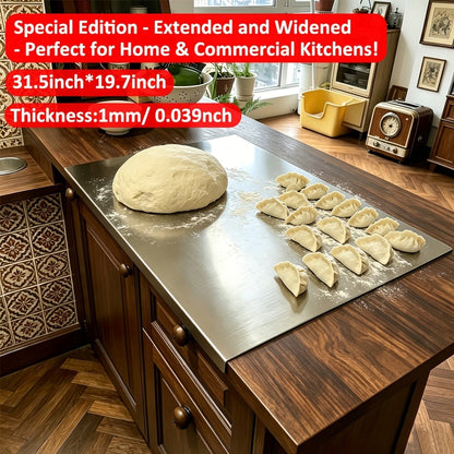 Cutting Boards for Kitchen, Stainless Steel Cutting Board Extra Large 27.5"×19.7" Double-Sided 304 Steel Board for Home & Commercial Kitchen