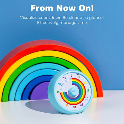 Visual Countdown Timer 60 Minute – Silent Operation Time Management Clock for Classroom, Office, Kitchen & Desktop