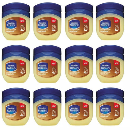 Cocoa Butter Jelly 50ml 12-Pack - Deep Hydration, Nourishing Body & Skin Care for Dry Skin, Bulk Value Set