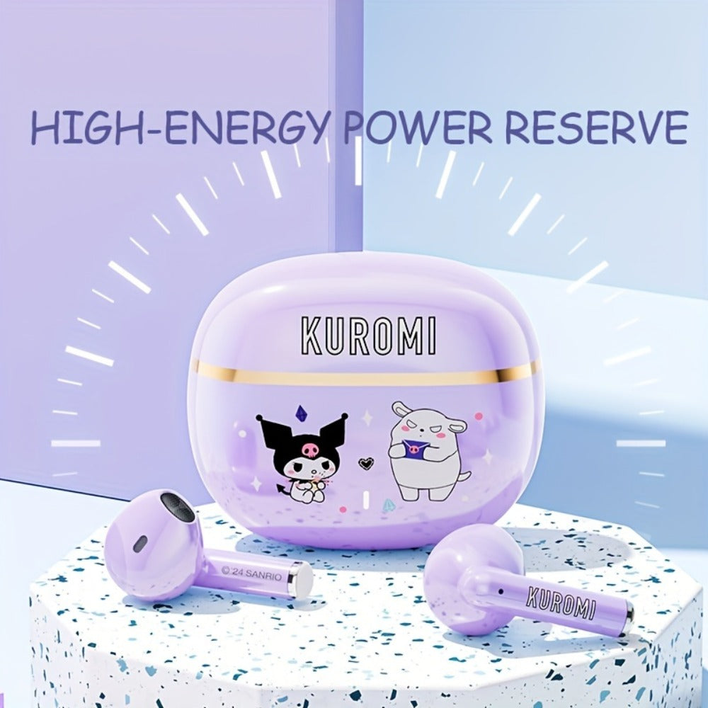 Wireless Earbuds Hello Kitty, Kuromi or Cinnamoroll Designs with Bluetooth 5.0 and Power Display