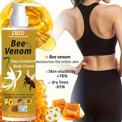 Skin Tightening Body Cream with Bee Venom & Collagen – 7-Day Rapid Firming Lotion for Arms, Abdomen, Thighs & Buttocks | Vitamin C