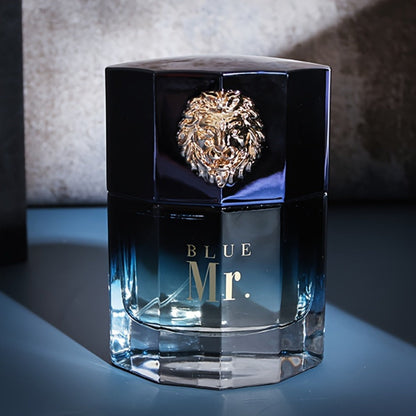 Men's Cologne Spray, Mr. Blue Lion Masculine EDT, Fresh Woody Scent for Sports Business Romance, Elegant Gift for Him