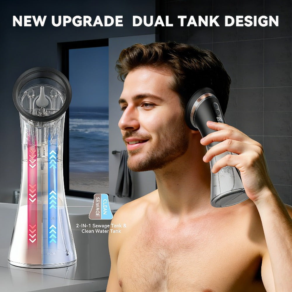 Earwax Removal Kit Pro with Visual Waste Tank, Interchangeable Nozzles, USB Rechargeable Ear Cleaner for Adults
