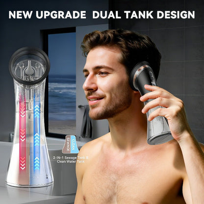 Earwax Removal Kit Pro with Visual Waste Tank, Interchangeable Nozzles, USB Rechargeable Ear Cleaner for Adults