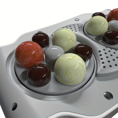 Electric Abdominal Massager with Heat - Rechargeable Portable Stomach Massager with 3 Massage Modes & Heating for Home or Salon Spa Use
