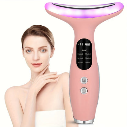 Face & Neck Massager Vibrating Rechargeable USB Device Adjustable Strength Eye Massage Beauty Tool for Women for Home or Salon Spa Use