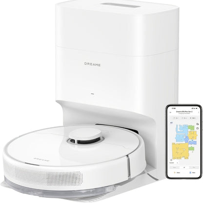 Dreame D10 Plus Gen 2 Self-Emptying Robot Vacuum & Mop Refurbished, 6000Pa Suction, 90-Day Base, LiDAR Navigation