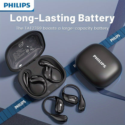 Wireless Earbuds Philips TAT2769 Bluetooth 5.4 Earhooks with Call Noise Reduction Mic in Three Colors