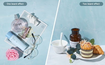 Product Photography Backdrop Paper 6pcs Reversible 12 Designs 16x11.5 Inch Background Sheets for Food Jewelry Cosmetic Flatlay Social Media