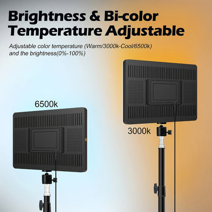10 Inch Desktop Ring Light with Phone Stand, Beauty Fill Light for Live Streaming, Makeup, Video Recording