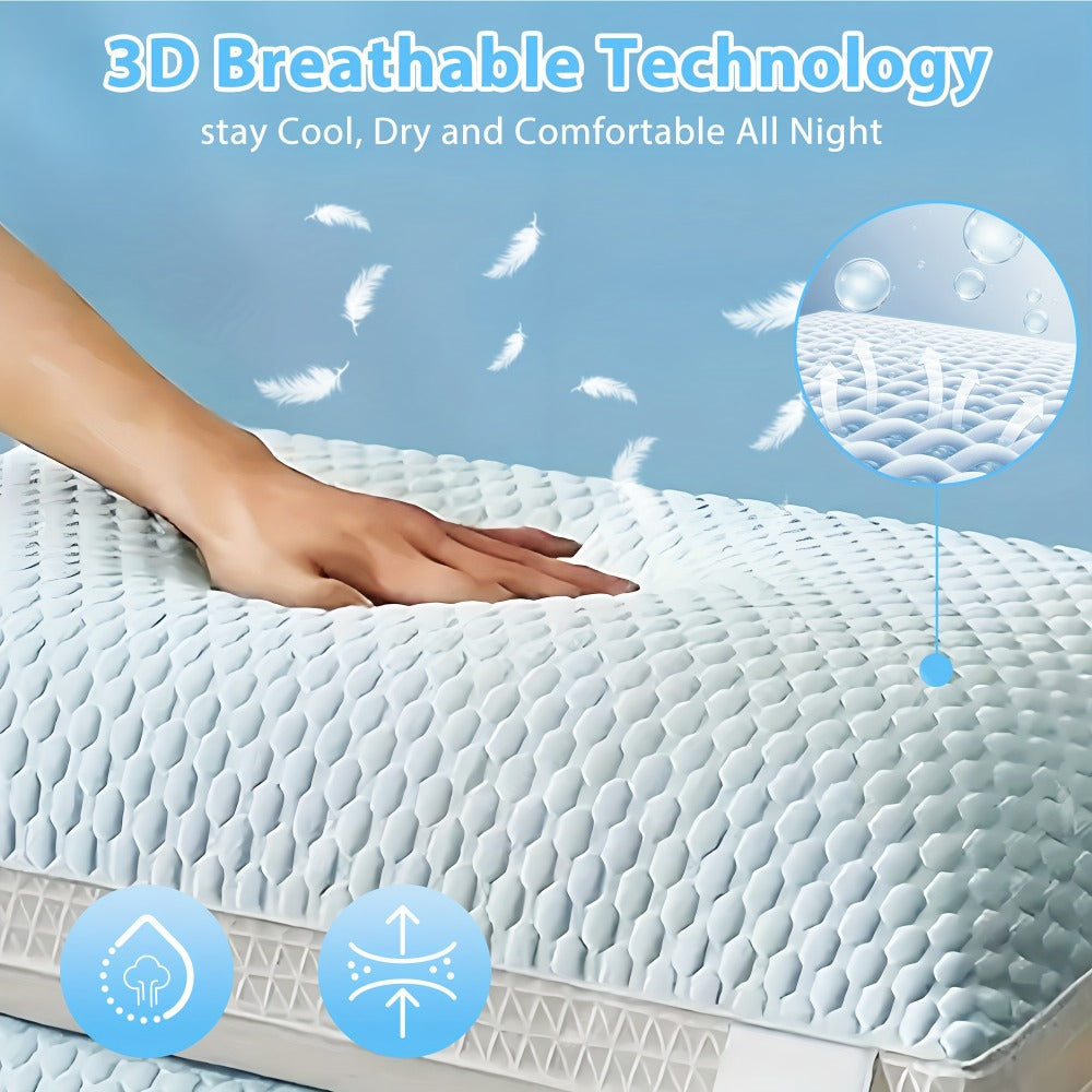 Bed Pillows 2 Pack for All Sleeping Positions, Premium Polyester Fill Pillow Set for Side Back Stomach Sleepers
