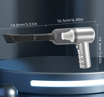 Handheld Vacuum Cleaner with Cordless T-Handle Design, Wet Pickup, Three Nozzles and USB Charging
