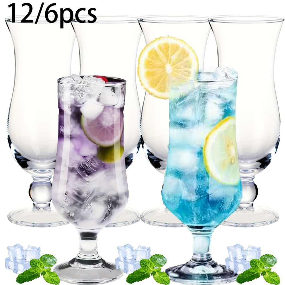 Highball Glasses Set of 12 – 13 Oz Crystal Tumbler for Mojito, Tom Collins, Cocktails & Whiskey – Non-Slip Bar Glassware for Water