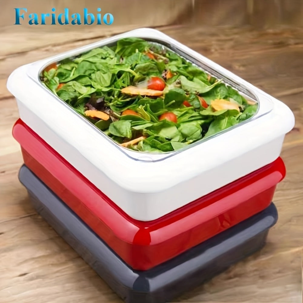 Aluminum Foil Tray with Lid - Insulated Stackable BBQ & Salad Serving Container for Outdoor Picnic