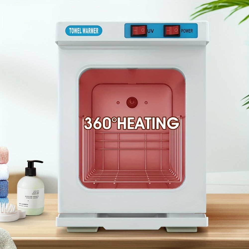UV Hot Towel Warmer Cabinet 1.32 Gal 2-in-1 Heating & UV, Freestanding Professional Spa Heater for Salon