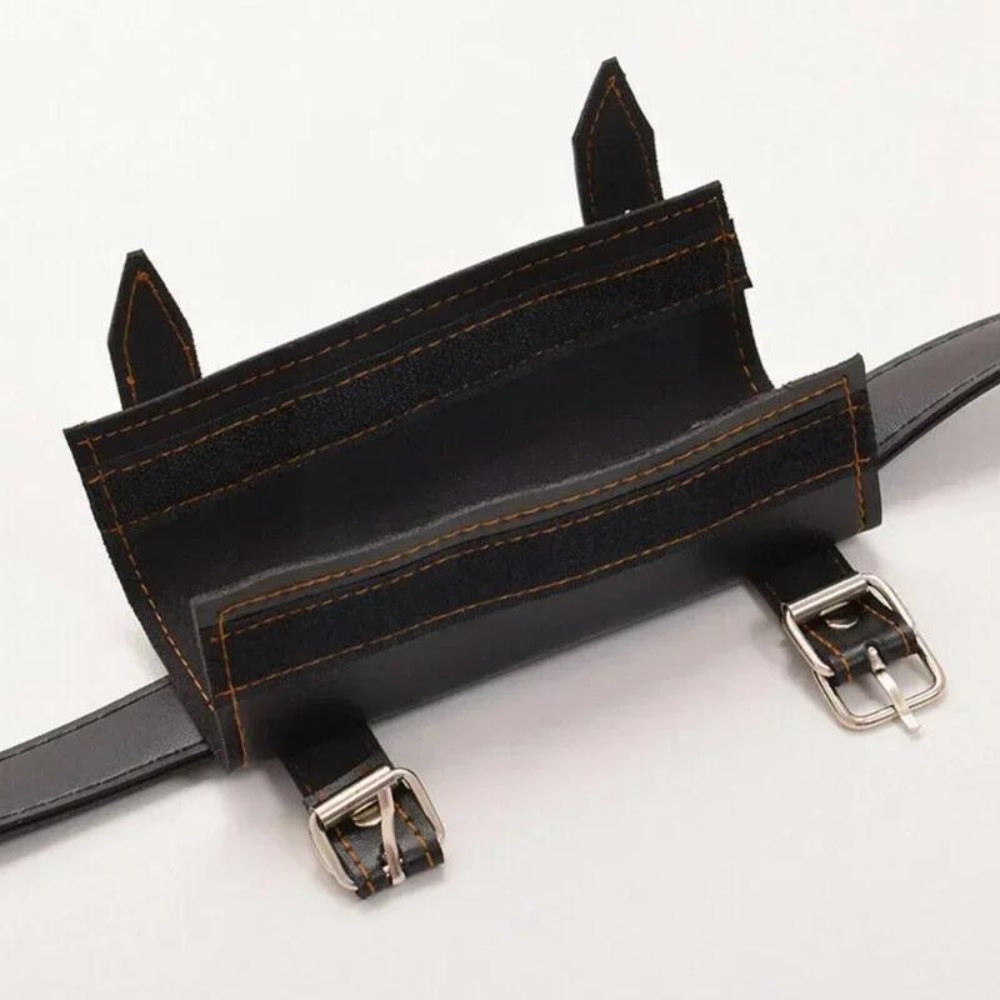 Sword Belt Holster with Dual Buckle Loops in Black or White for Katana-Style Costume Props
