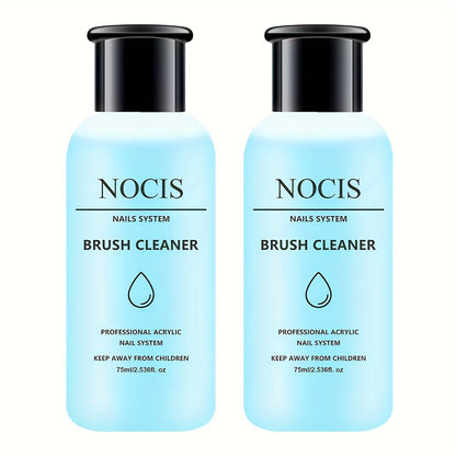 Acrylic Nail Brush Cleaner & Conditioner 2-Pack Wash Pen for Home and Salon Manicures, with the Listed Configuration