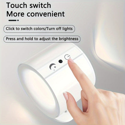Rechargeable Magnetic LED Wall Sconce 360° Rotatable for an Everyday Personal Care Routine