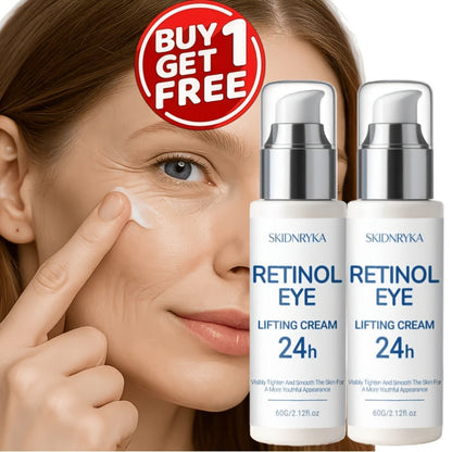 Eye Cream for Dark Circles & Puffiness 2 Pcs – Firming Hyaluronic Acid Eye Gel with Collagen Retinol Caffeine