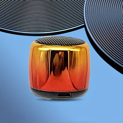Thumb-Sized Mini Wireless Bluetooth Speaker with Built-In Mic, TWS Pairing, 360° Stereo Surround Sound
