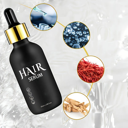 Hair Growth Serum Kit with Derma Roller, Anti Hair Loss Follicle Stimulating Scalp Treatment Essence