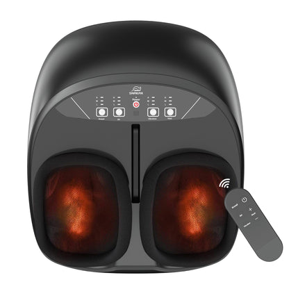 Shiatsu Foot Massager with Heat, Deep Kneading, Compression & Vibration, Electric Foot Massage Machine for Men Women
