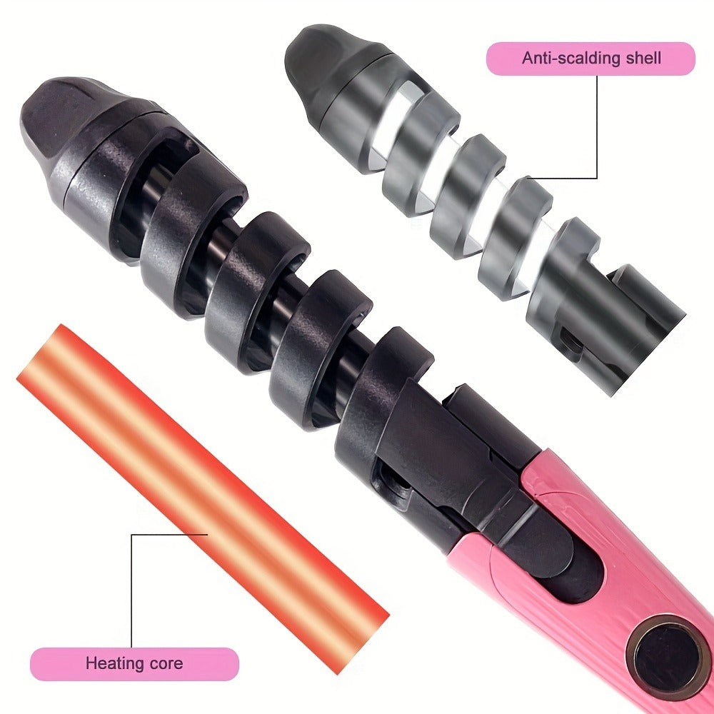 Spiral Curling Wand for Women Professional Hair Curler Electric Curl Iron Fast Heat-Up Waves, for Home, Travel and Salon Hair Styling